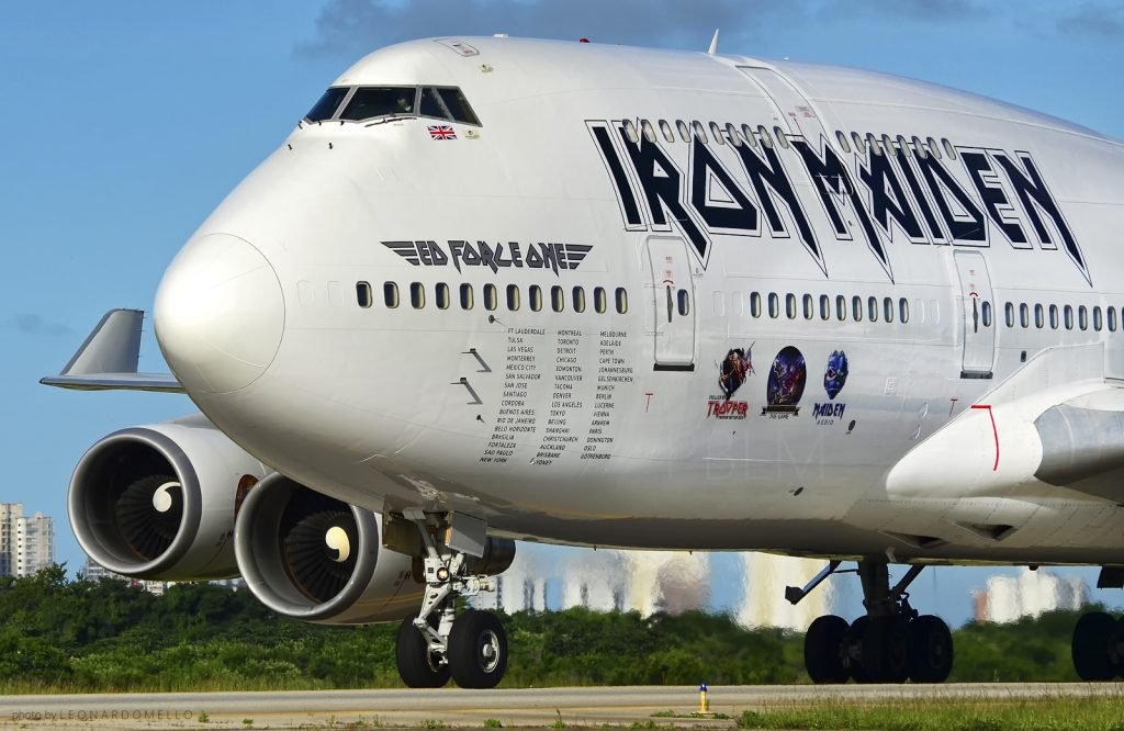 Avião da banda Iron Maidem