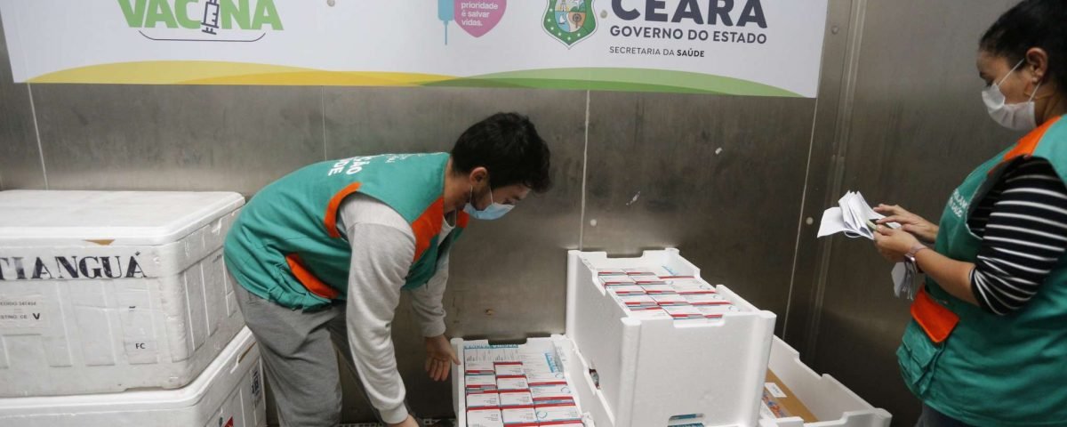 Ceará recebe novos lotes de vacinas nesta segunda (09/08)