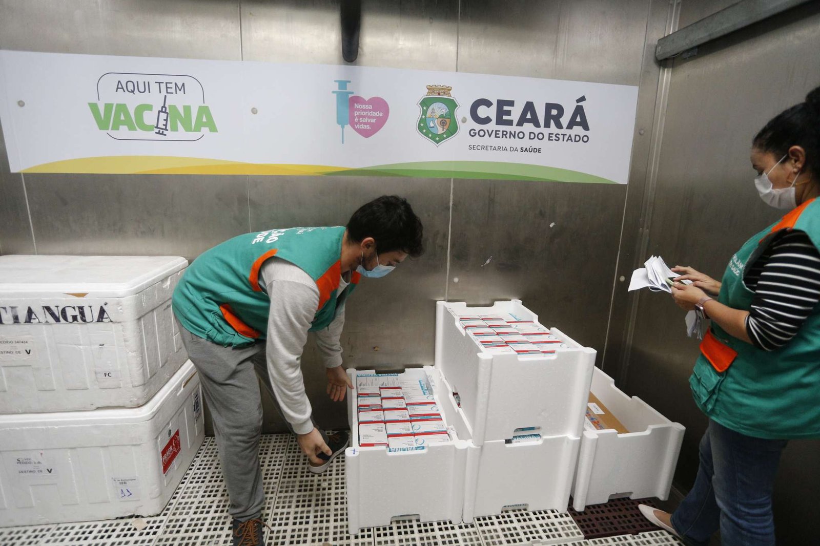 Ceará recebe novos lotes de vacinas nesta segunda (09/08)