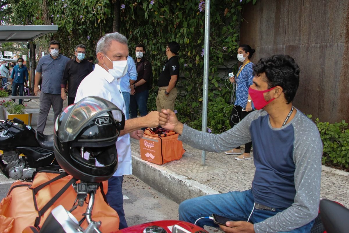 Urbanismo: Projeto-piloto do Ponto do Entregador começa a funcionar em Fortaleza