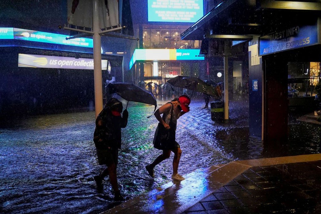 Tempestade Tropical: Clima severo prejudica cronograma do Aberto dos EUA de tênis