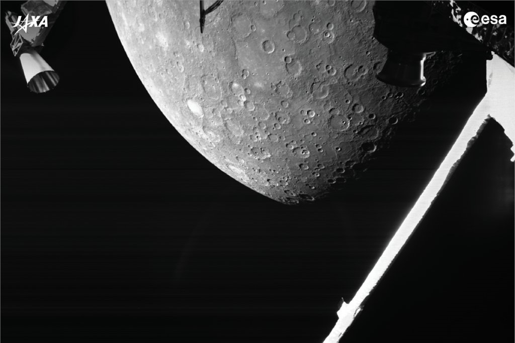 Missão Espacial: Sonda BepiColombo envia primeira foto de Mercúrio, o planeta mais próximo do sol