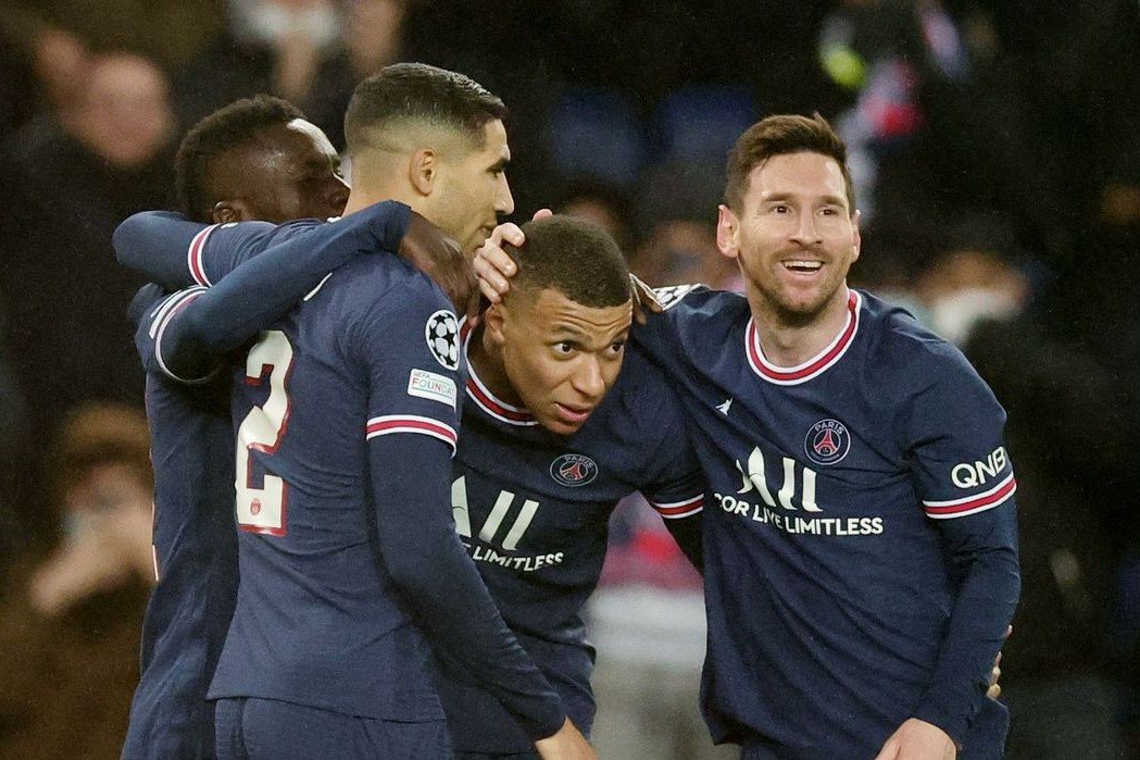 Liga dos Campeões: Mbappé e Messi marcam em goleada do PSG sobre Brugge