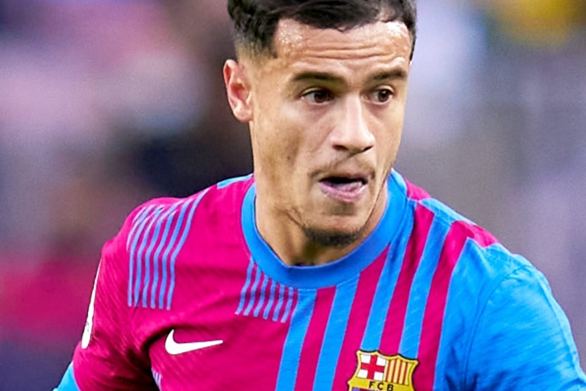 Coutinho em uma partida pelo Barcelona. | Foto: Divulgação Barcelona