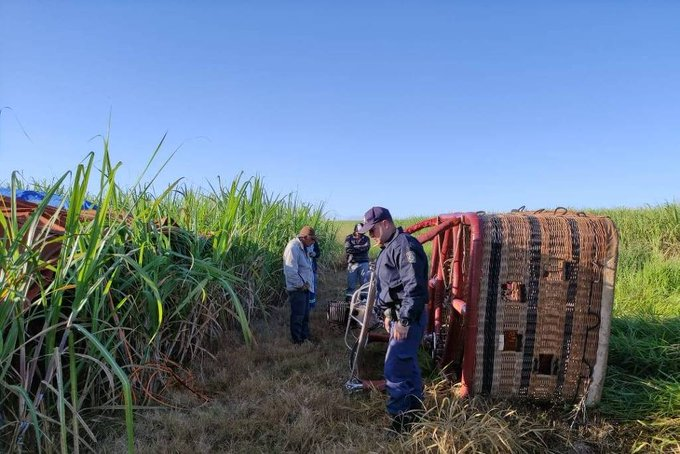 Acidente: Balão cai no interior paulista e deixa uma pessoa gravemente ferida