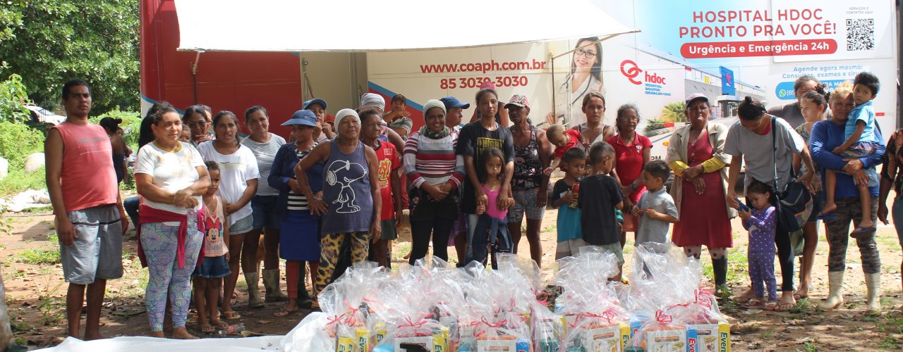 Solidariedade: Mães do lixão de Pacajus recebem kits de higiene pessoal doados pelo Grupo Coaph Saúde