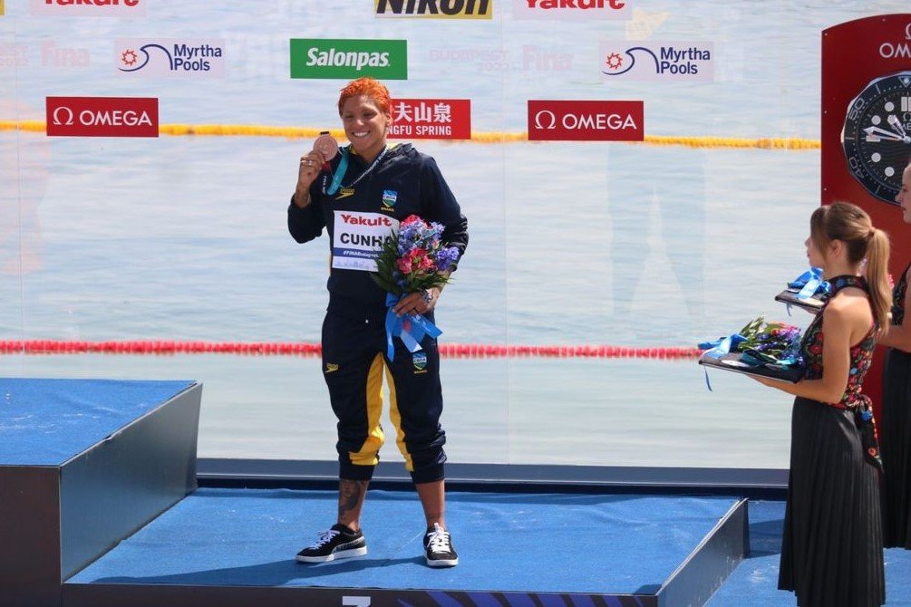 Águas Abertas: Ana Marcela leva bronze nos 10 km, sua 2ª medalha, em Mundial na Hungria