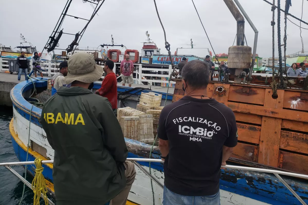 Fiscalização: PF e ICMBio apreendem 200 kg de pescados proibidos em Arraial do Cabo