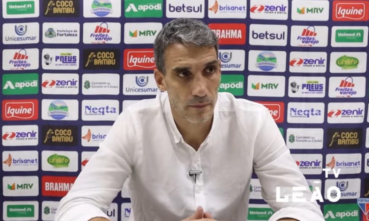 Treinador concedeu entrevista coletiva após vitória contra o Cuiabá.| Foto: Divulgação