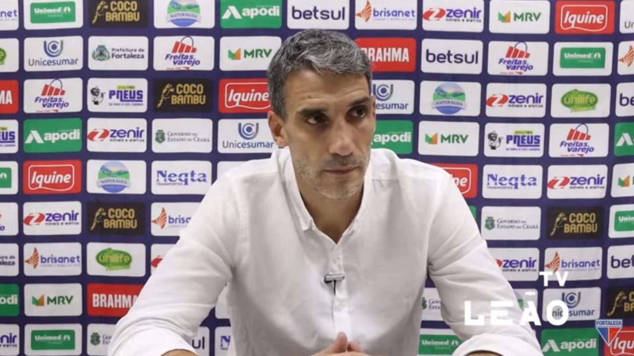 Treinador concedeu entrevista coletiva após vitória contra o Cuiabá.| Foto: Divulgação