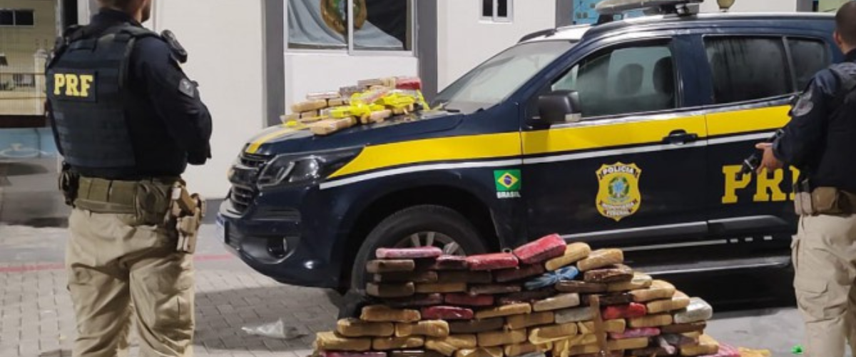 Drogas foram apreendidas pela PRF. | Foto: Divulgação