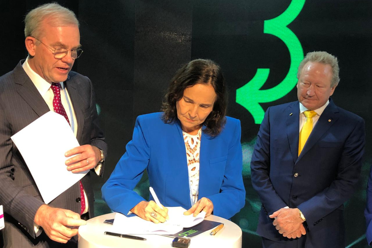 Izolda esteve apresentando os benefícios do Hidrogênio Verde para o Ceará. | Foto: Divulgação/Governo do Ceará