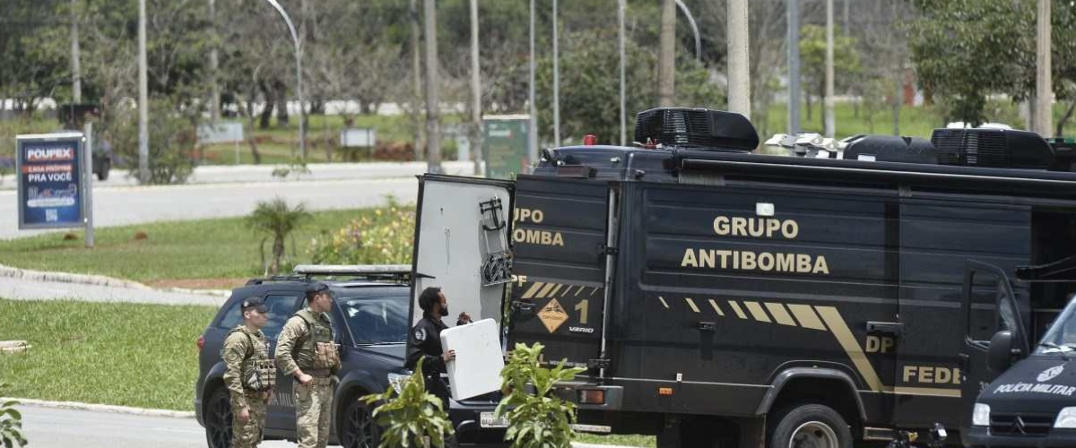 A Polícia procura identificar outros suspeitos ligados ao acusado do atentado. |Foto: PM/DF