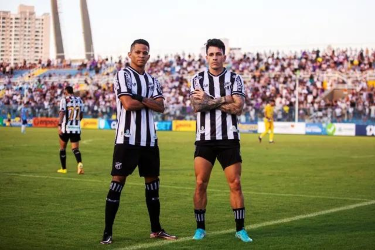 Jean Carlos fez um golaço no PV. | Foto: Felipe Santos/ Cearasc