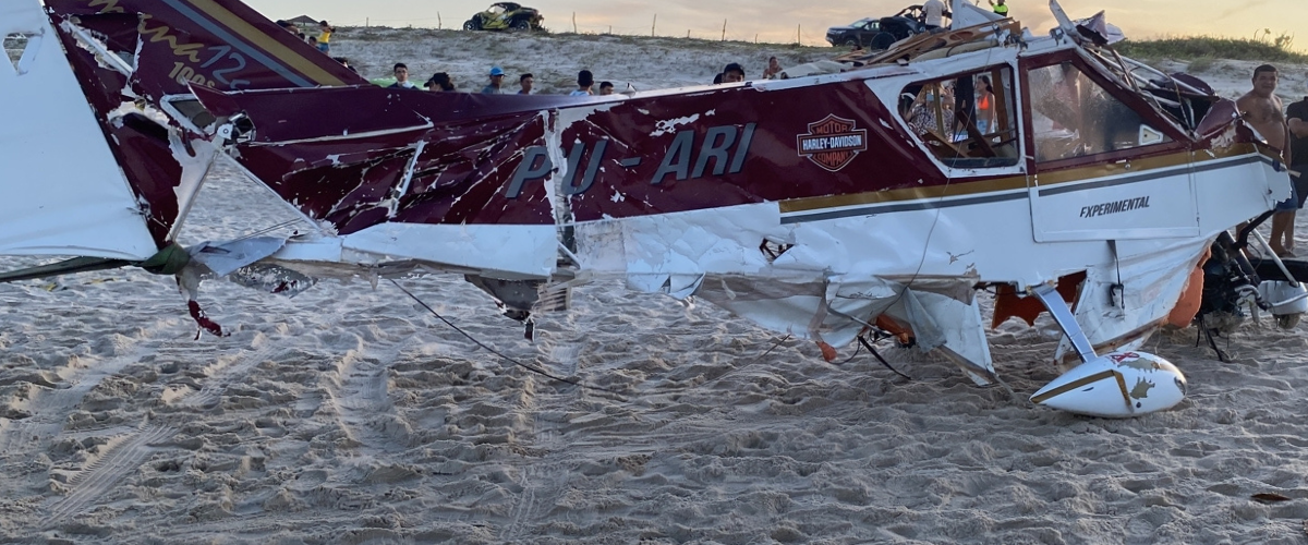 Segundo informações preliminares, aeronave teria se chocado com outra. | Foto: Reprodução