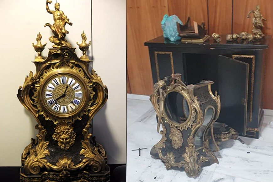 Relíquia destruída: PF prende homem filmado ao destruir relógio no Palácio do Planalto