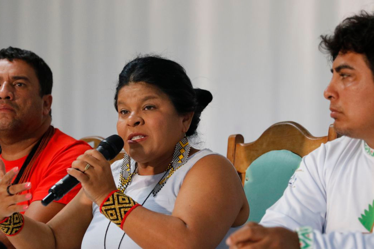 .Declarações foram dadas durante visita à área do garimpo.| Foto:Valter Campanato