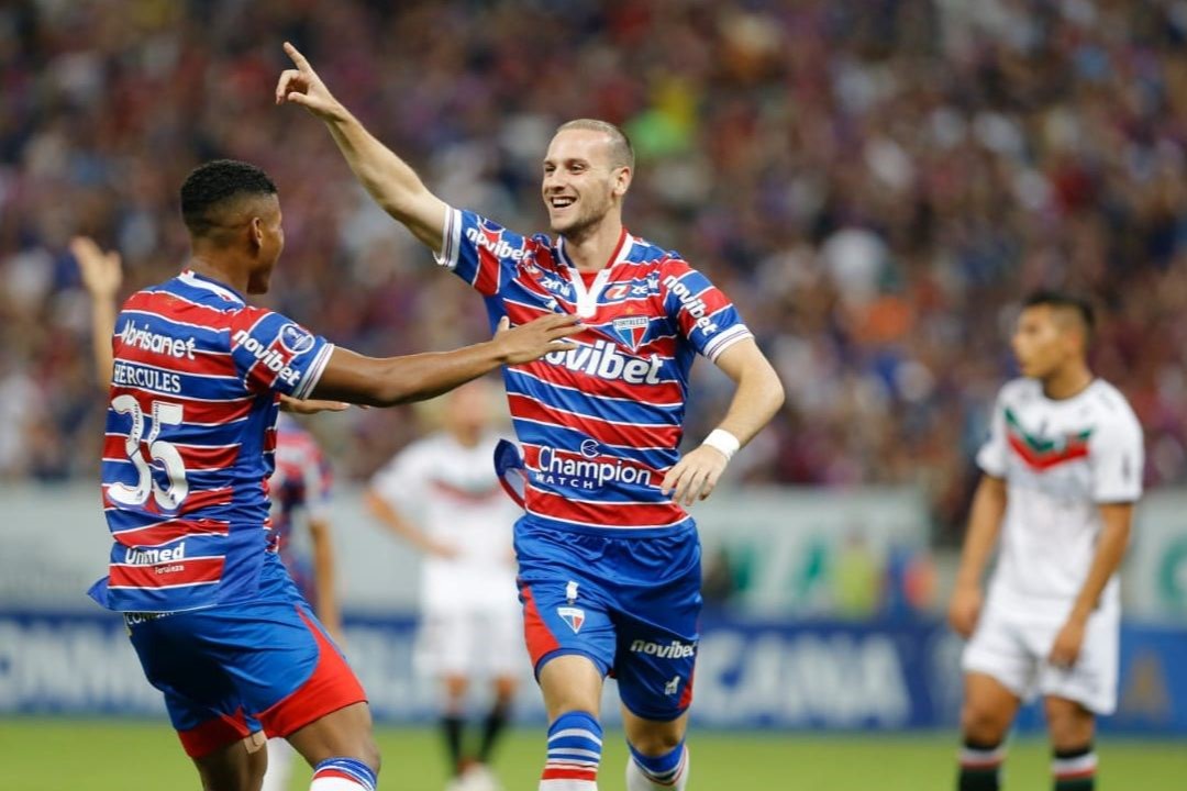 Futebol: Fortaleza goleia o Palestino (CHI) e assume liderança do Grupo H da Copa Sul-Americana