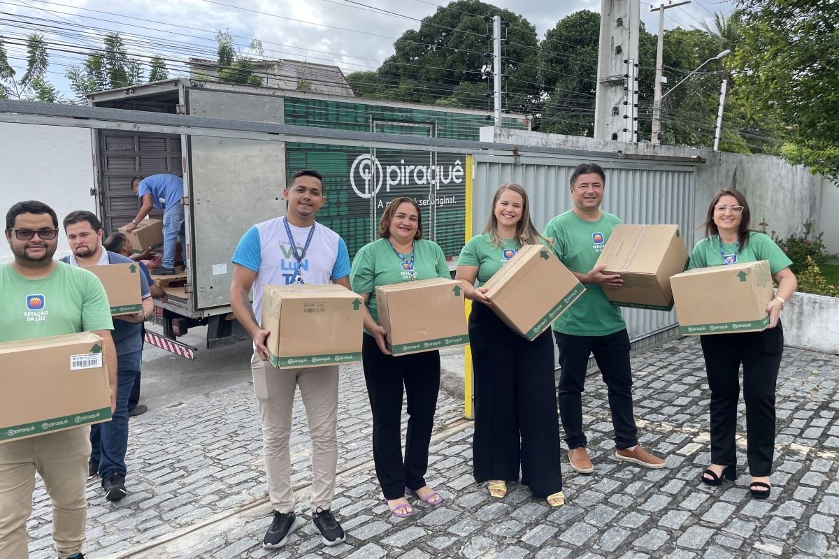 Solidariedade: Estação da Luz recebe doação de alimentos da empresa M. Dias Branco