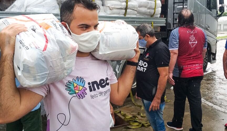 Inec abre cadastro para instituições sociais do Nordeste receberem doações da campanha