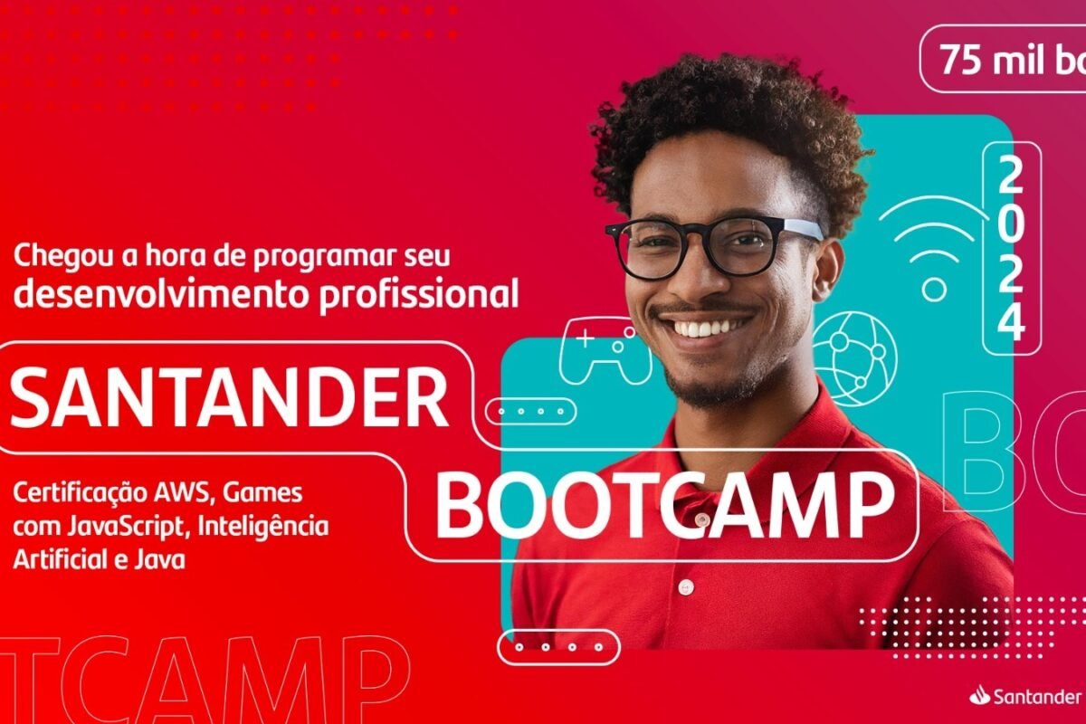 Vagas: Cearenses podem concorrer a 75 mil bolsas gratuitas de programação pelo Santander Bootcamp 2024