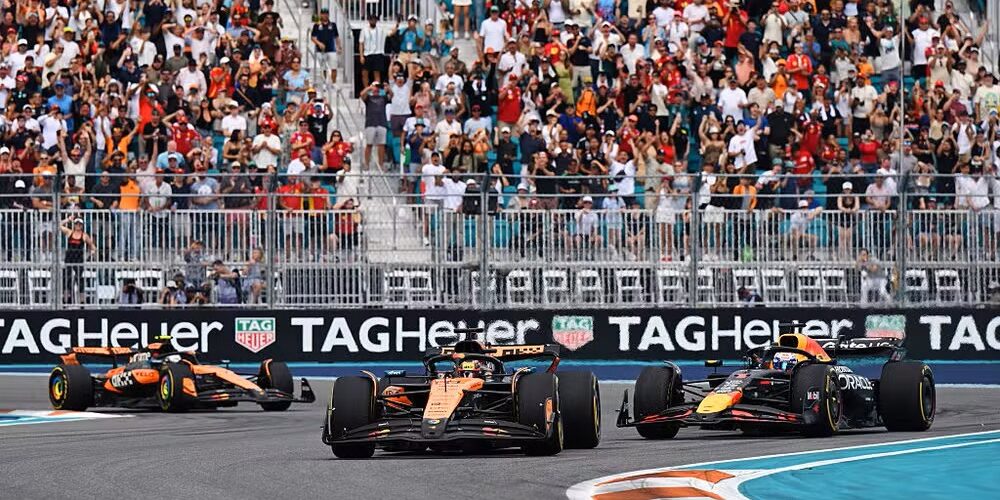 GP de Miami: McLaren domina Verstappen e Piastri vence com autoridade; Bortoleto abandona após falha
