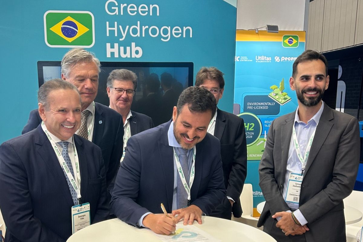 Economia: Complexo do Pecém assina pré-contrato com EDF para produção de hidrogênio verde no Ceará