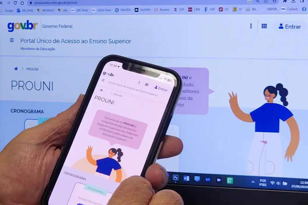 Educação: Prouni abre consulta para bolsas do 2º semestre com mais de 211 mil oportunidades em todo o Brasil