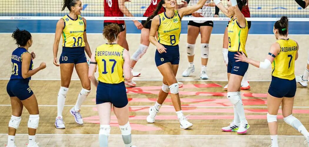Vôlei: Brasil vence Alemanha e enfrentará Japão na semifinal da Liga das Nações de Vôlei