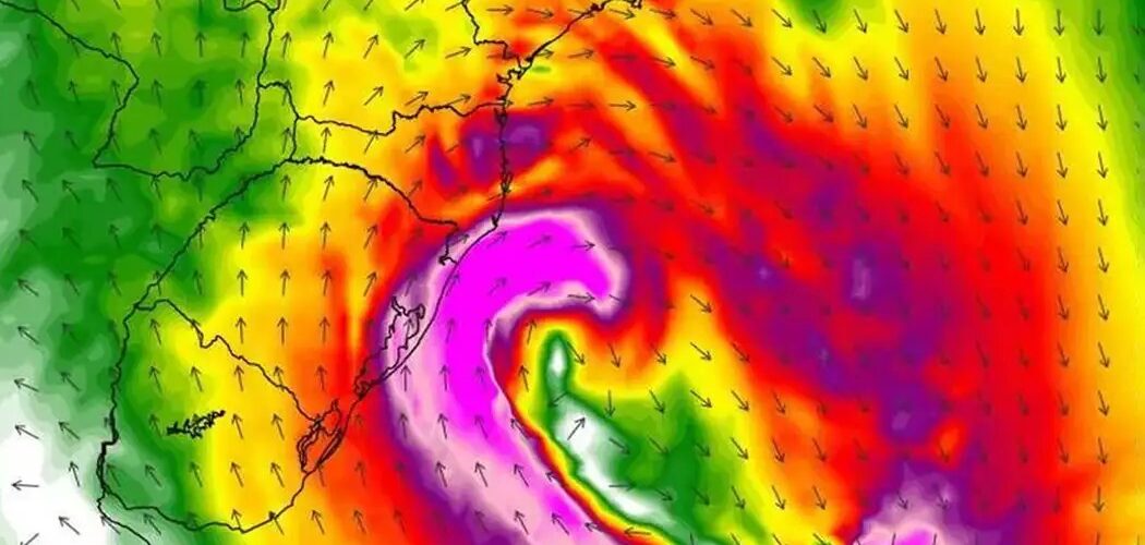 Clima: Ciclone provoca ventos de até 90 km/h e mantém tempo instável no Sul e Sudeste