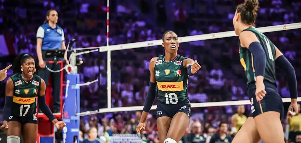 Vôlei: Itália vence Brasil por 3 a 1 e conquista bicampeonato da Liga das Nações de Vôlei Feminino