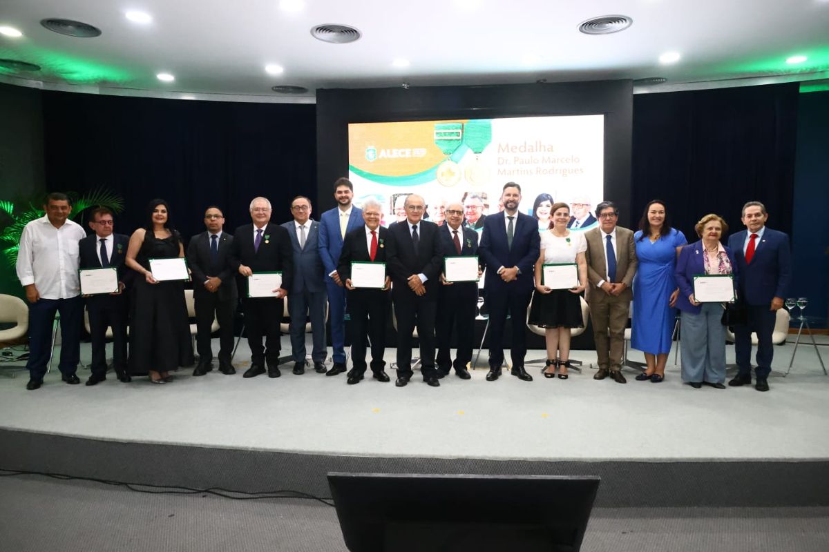 Comenda: Assembleia Legislativa do Ceará homenageia sete personalidades com a Medalha Dr. Paulo Marcelo Martins Rodrigues