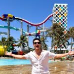 Diversão: Marcos Veras curte dias de diversão em família no Beach Park durante pausa na agenda de “Titanique – O Musical”