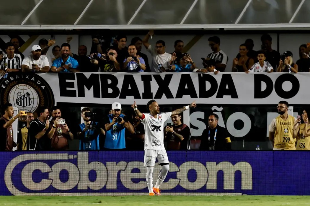 Futebol: Neymar marca, Santos goleia o Sport e deixa a zona de rebaixamento na reta final do Brasileirão