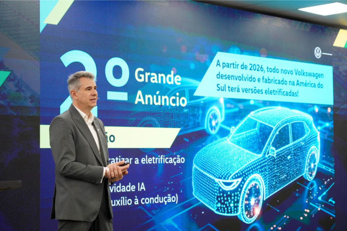 Automóveis: Volkswagen anuncia eletrificação total de novos modelos na América do Sul a partir de 2026