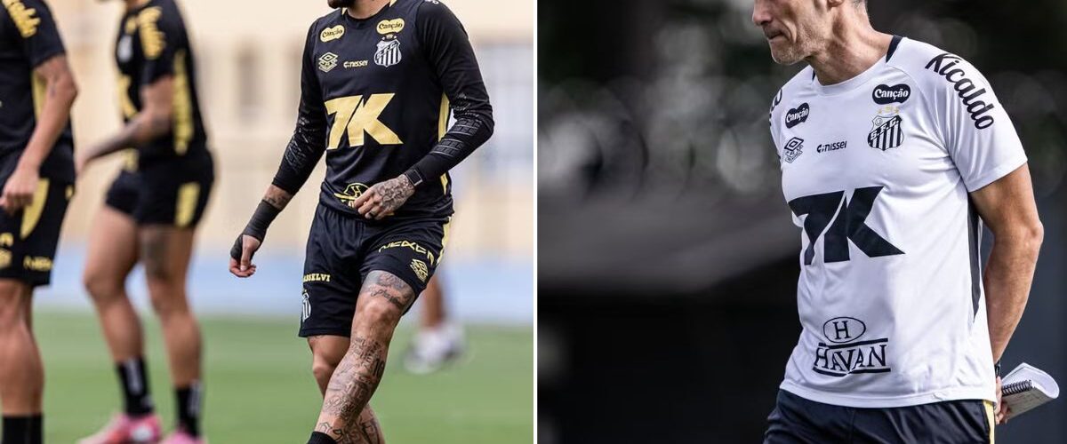 Futebol: Neymar admite exagero e liga para Vojvoda após polêmica em jogo do Santos contra o Flamengo