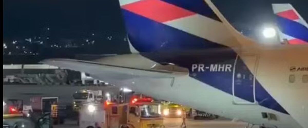 Susto! Passageiros são retirados de avião após incêndio em equipamento no Aeroporto de Guarulhos