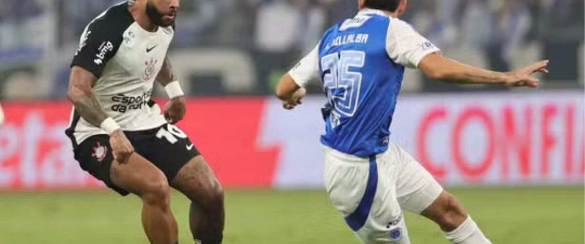 Futebol: Corinthians vence o Cruzeiro no Mineirão e abre vantagem por vaga na final da Copa do Brasil