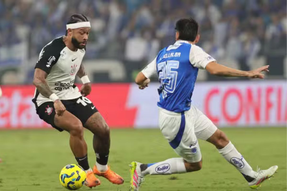Futebol: Corinthians vence o Cruzeiro no Mineirão e abre vantagem por vaga na final da Copa do Brasil