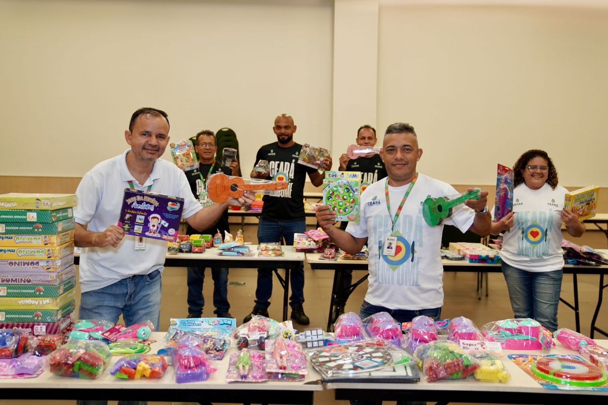Solidariedade: Campanha Natal Ceará Sem Fome inicia arrecadação e triagem de brinquedos no Centro de Eventos