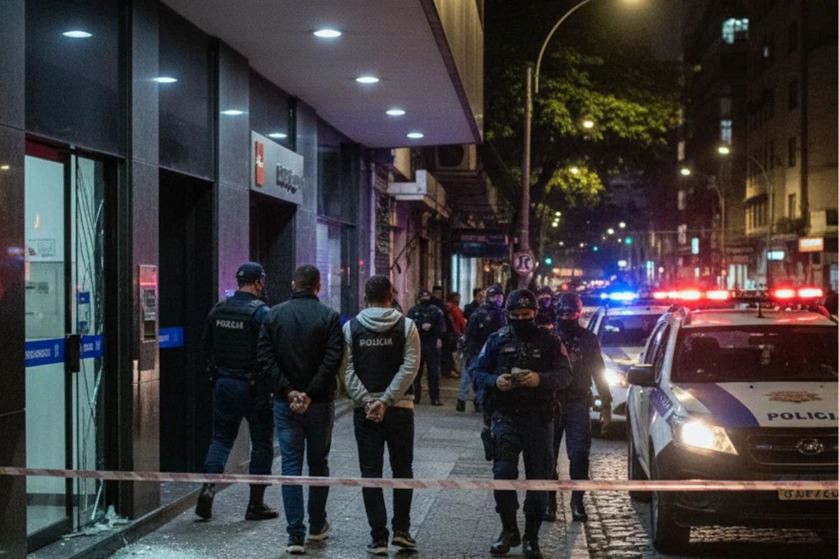 Segurança: Tentativa de roubo a banco no centro de São Paulo termina com dois presos em flagrante