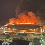 Urgente: Incêndio atinge velódromo do Parque Olímpico