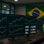 Mercado: Ibovespa bate recorde e dólar cai abaixo de R$ 5