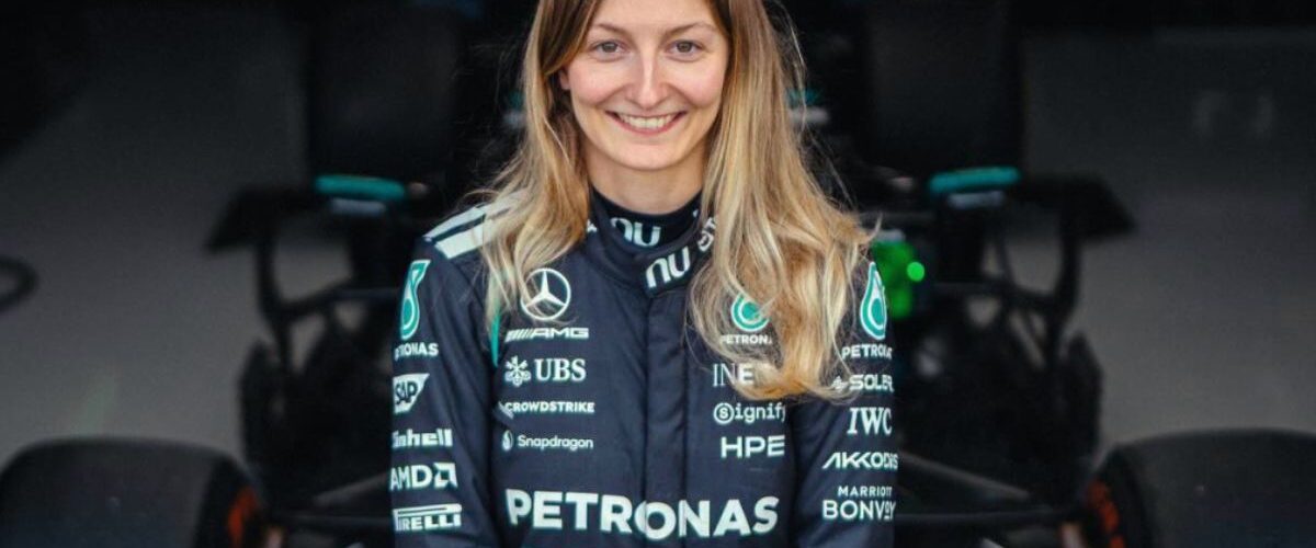 História: Doriane Pin é 1ª mulher a pilotar Mercedes na F1