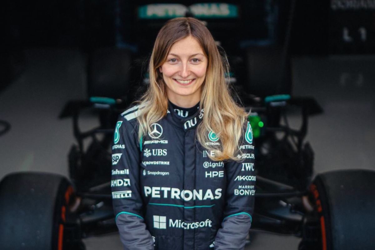 História: Doriane Pin é 1ª mulher a pilotar Mercedes na F1