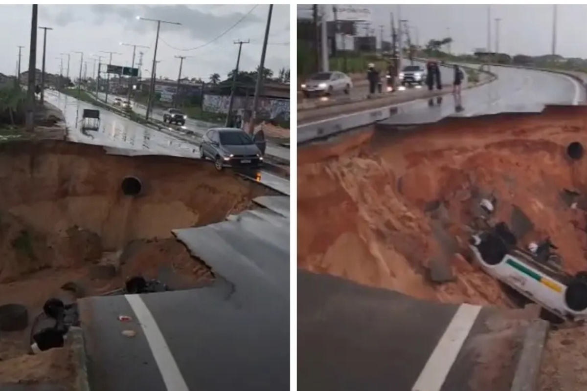 Acidente: Cratera na CE-025 deixa morto e feridos em Aquiraz