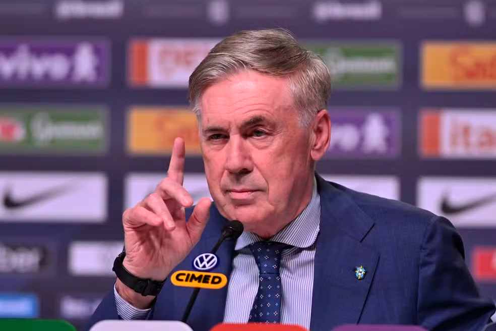 Ancelotti divulga convocação do Brasil nesta segunda