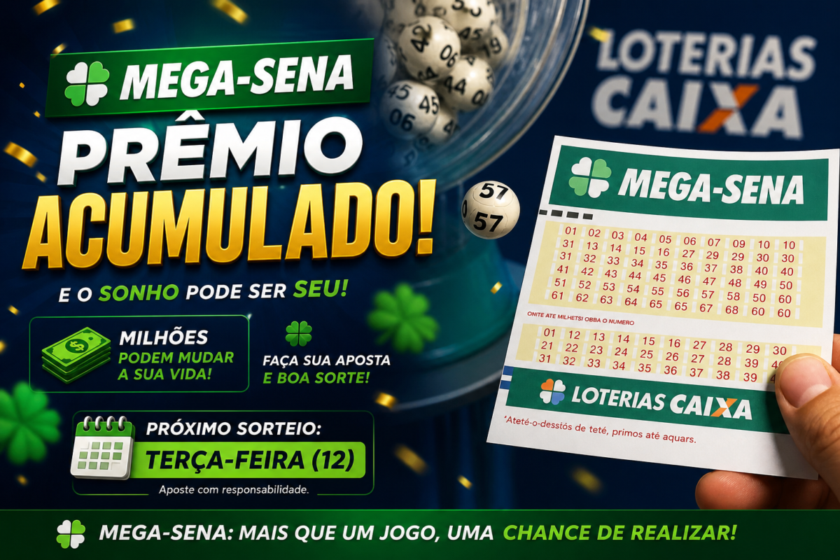 Loteria: Mega-Sena acumula e prêmio vai a R$ 52 milhões