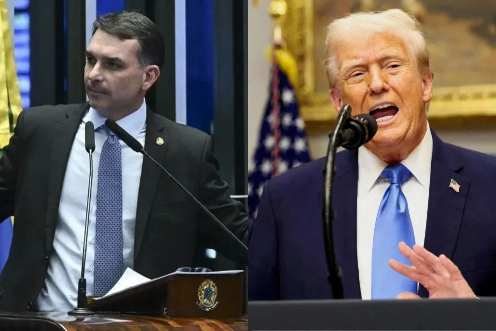 Flávio viaja aos EUA à espera de encontro com Trump