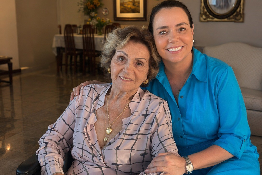 Mãe e filha transformam cuidado com idosos no CE